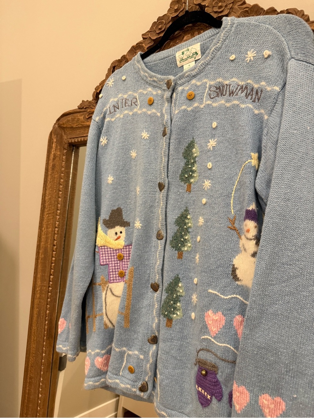 Quacker Factory holiday cardigan-1X